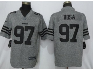 San Francisco 49ers #97 Nick Bosa Vapor Untouchable Limited Jersey Gridiron Gray