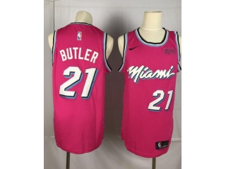 Miami Heat #21 Jimmy Butler Earned Basketball Jersey Pink