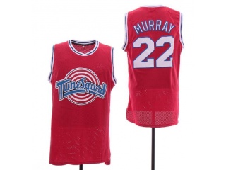 Space Jam Tune Squad #22 Bill Murray Basketball Jerseys Red