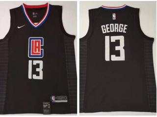 Nike Los Angeles Clippers #13 Paul George Basketball Jersey Black
