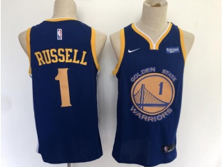 Golden State Warriors 1 D'Angelo Russell Blue Swingman Basketball Jersey