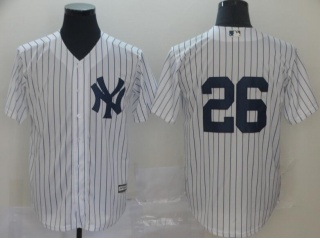 New York Yankees #26 DJ LeMahieu No Name Cool Base Jersey White