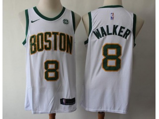 Nike Boston Celtics #8 Kemba Walker White Jersey 2019 City