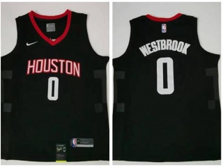Nike Houston Rockets #0 Russell Westbrook Jersey Black