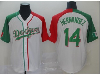 Los Angeles Dodgers #14 Enrique Hernandez Jersey White
