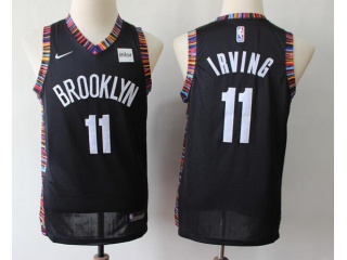 Youth Nike Brooklyn Nets #11 Kyrie Irving Basketball Jersey Black City