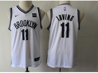 Youth Nike Brooklyn Nets #11 Kyrie Irving Basketball Jersey White