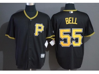 Pittsburgh Pirates #55 Josh Bell Cool Base Jersey Black