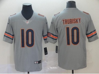 Chicago Bears 10 Mitch Trubisky Men's Vapor Untouchable Limited Jersey Gray