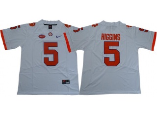 Clemson Tigers #5 Tee Higgins Limited Jersey White
