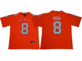 Clemson Tigers #8 Justyn Ross Limited Jersey Orange