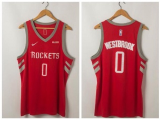 Nike Houston Rockets #0 Russell Westbrook Jersey Red