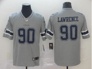 Dallas Cowboys 90 Demarcus Lawrence Inverted Legende Limited Jersey Gray