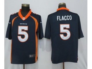 Denver Broncos 5 Joe Flacco Vapor Untouchable Limited Football Jersey Blue