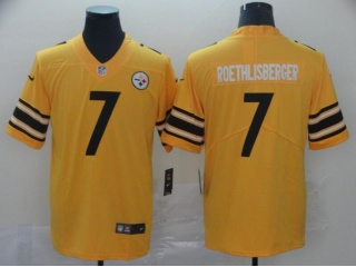 Pittsburgh Steelers 7 Ben Roethlisberger Inverted Legende Limited Jersey Yellow