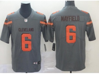 Cleveland Browns 6 Baker Mayfield Inverted Legende Limited Jersey Gray