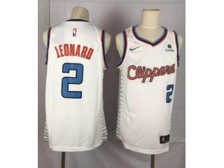 Nike Los Angeles Clippers #2 Kawhi Leonard Throwabck Jersey White
