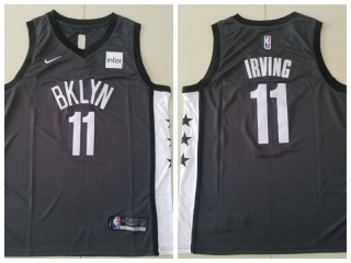 Nike Brooklyn Nets 11 Kyrie Irving Basketball Jersey Black BKLYN