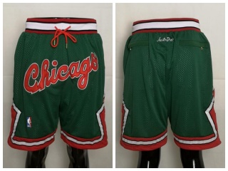 Chicago Bulls Throwback Basketball Short Green 