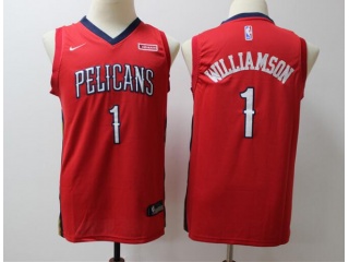 Youth Nike New Orleans Pelicans 1 Zion Williamson Jersey Red