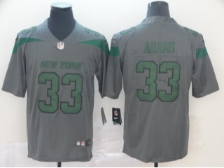 New York Jets 33 Jamal Adams Inverted Legend Limited Jersey Gray