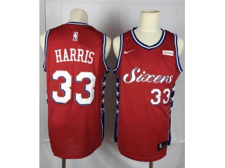 Nike Philadelphia 76ers 33 Tobias Harris Basketball Jersey Red