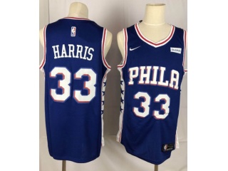 Nike Philadelphia 76ers 33 Tobias Harris Basketball Jersey Blue