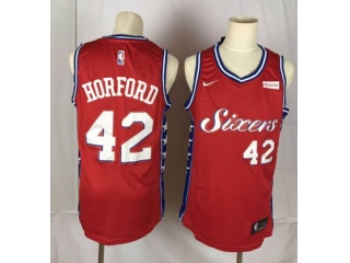 Nike Philadelphia 76ers 42 Al Horford Basketball Jersey Red