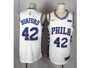 Nike Philadelphia 76ers 42 Al Horford Basketball Jersey White
