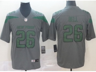 New York Jets #26 Le'Veon Bell Inverted Legend Limited Jersey Gray
