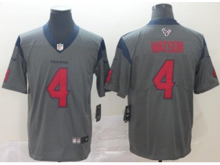 Houston Texans #4 Deshaun Waston Inverted Legend Limited Jersey Gray