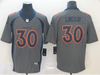 Denver Broncos 30 Phillip Lindsay Inverted Legend Limited Jersey Gray