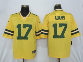 Green Bay Packers 17 Davante Adams Inverted Legend Limited Jersey Yellow