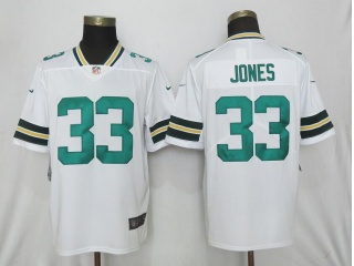 Green Bay Packers 33 Aaron Jones Vapor Limited Jersey White