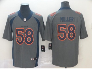 Denver Broncos 58 Von Miller Inverted Legend Limited Jersey Gray