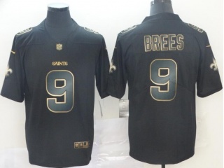 Nike New Orleans Saints #9 Drew Brees Untouchable Limited Jersey Black Gold
