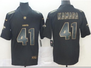 Nike New Orleans Saints #41 Alvin Kamara Vapor Untouchable Limited Jersey Black Gold