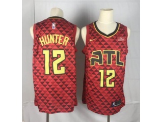 Nike Atlanta Hawks 12 De'Andre Hunter Basketball Jersey Red