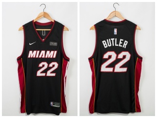 Nike Miami Heat 22 Jimmy Butler Basketball Jersey Black