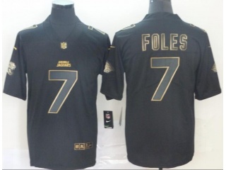 Jacksonville Jaguars #7 Nick Foles Vapor Untouchable Limited Jersey Black Golden