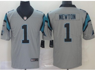 Carolina Panthers #1 Cam Newton Inverted Legend Limited Jersey Gray