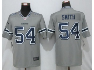 Dallas Cowboys #54 Jaylon Smith Inverted Legend Limited Jersey Gray