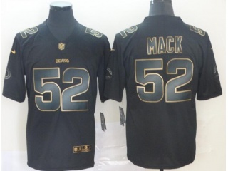 Chicago Bears #52 Khalil Mack Vapor Untouchable Limited Jersey Black Golden