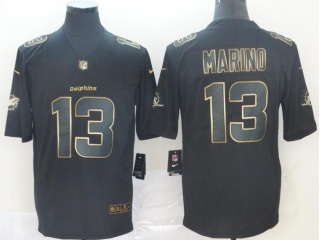 Miami Dolphins #13 Dan Marino Vapor Untouchable Limited Jersey Black Golden