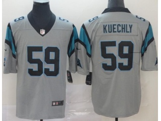 Carolina Panthers #59 Luke Kuechly Vapor Untouchable Limited Jersey Gray Inverted