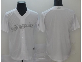 Milwaukee Brewers Blank 2019 Players' Weekend Jersey White