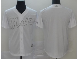 New York Mets Blank 2019 Players' Weekend Jersey White