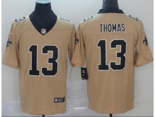New Orleans Saints #13 Micheal Thomas Inverted Vapor Untouchable Limited Jersey Gold