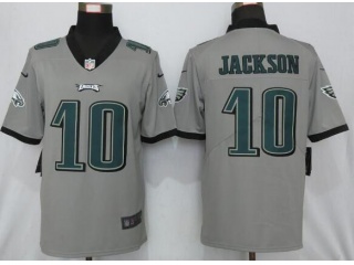 Philadelphia Eagles #10 DeSean Jackson Inverted Vapor Untouchable Limited Jersey Gray