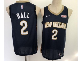 Nike New Orleans Pelicans #2 Lonzo Ball Swingman Jersey Blue